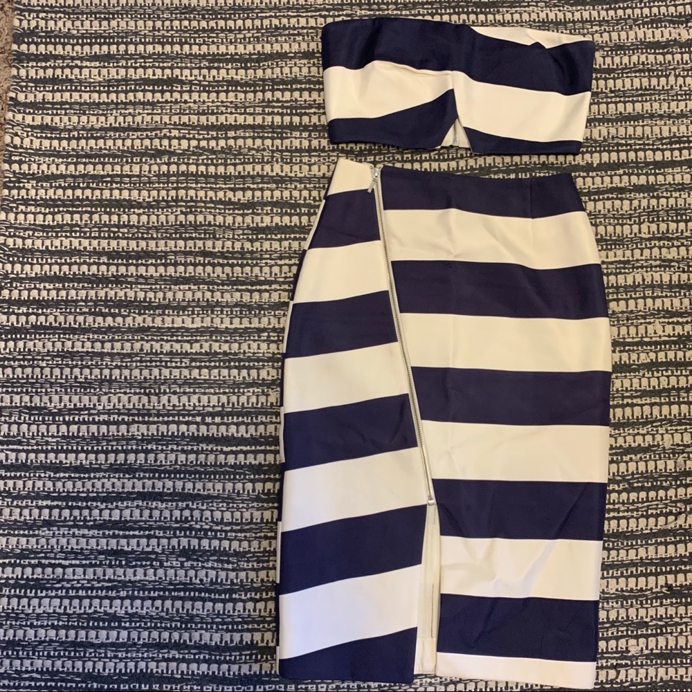 Nicholas two piece crop top and pencil skirt